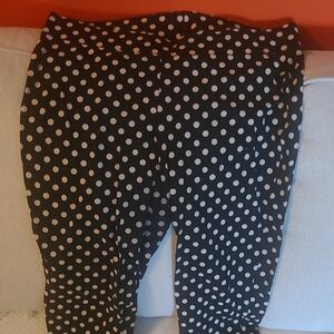 Torrid Black and White Polka Dot Leggings